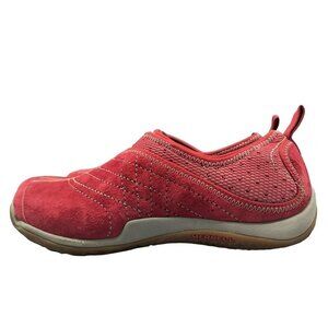 Merrell‎ Scarlet Red Suede Zip Up Sneaker Sz 8